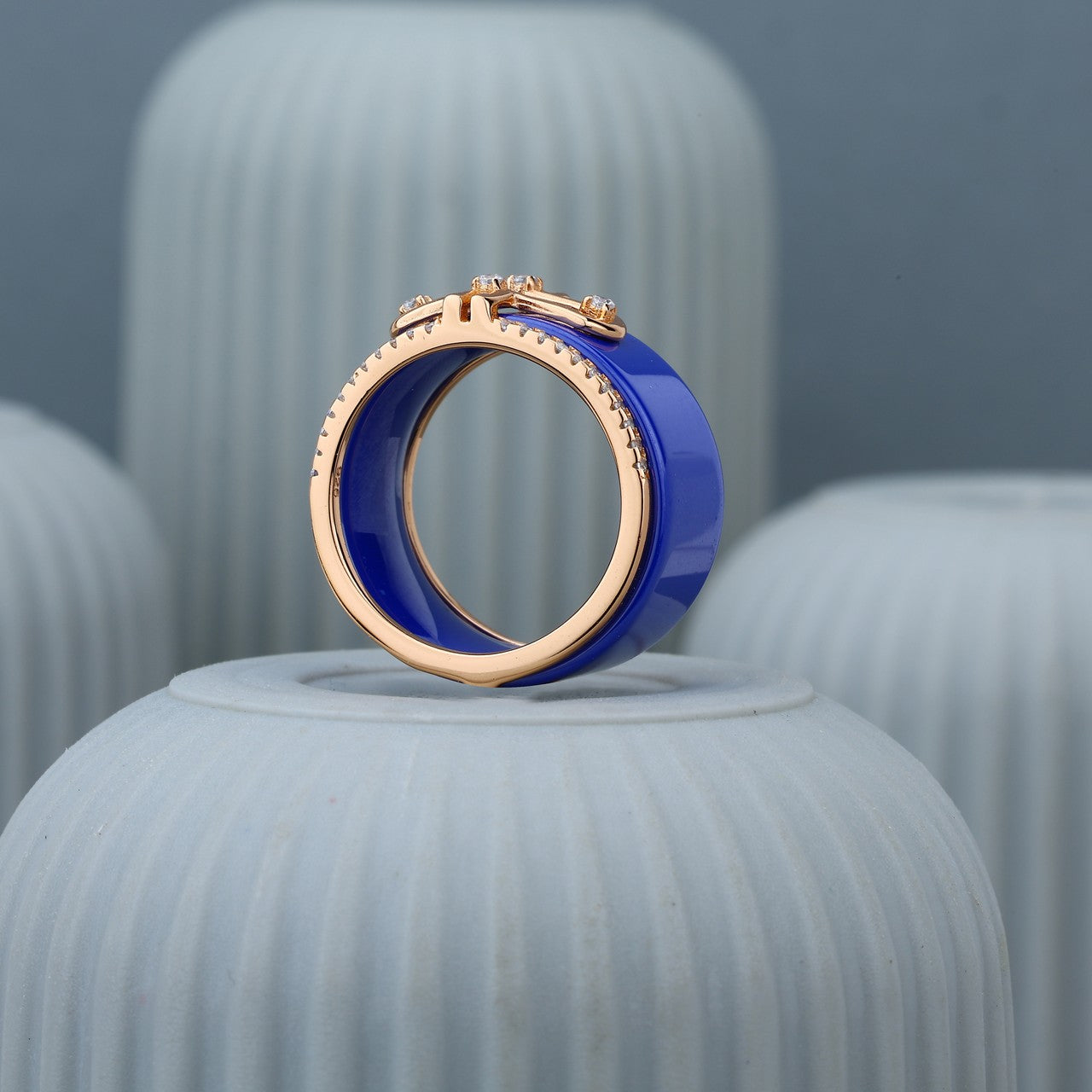 Bluepulse Icon Ring- Designer Link Collection