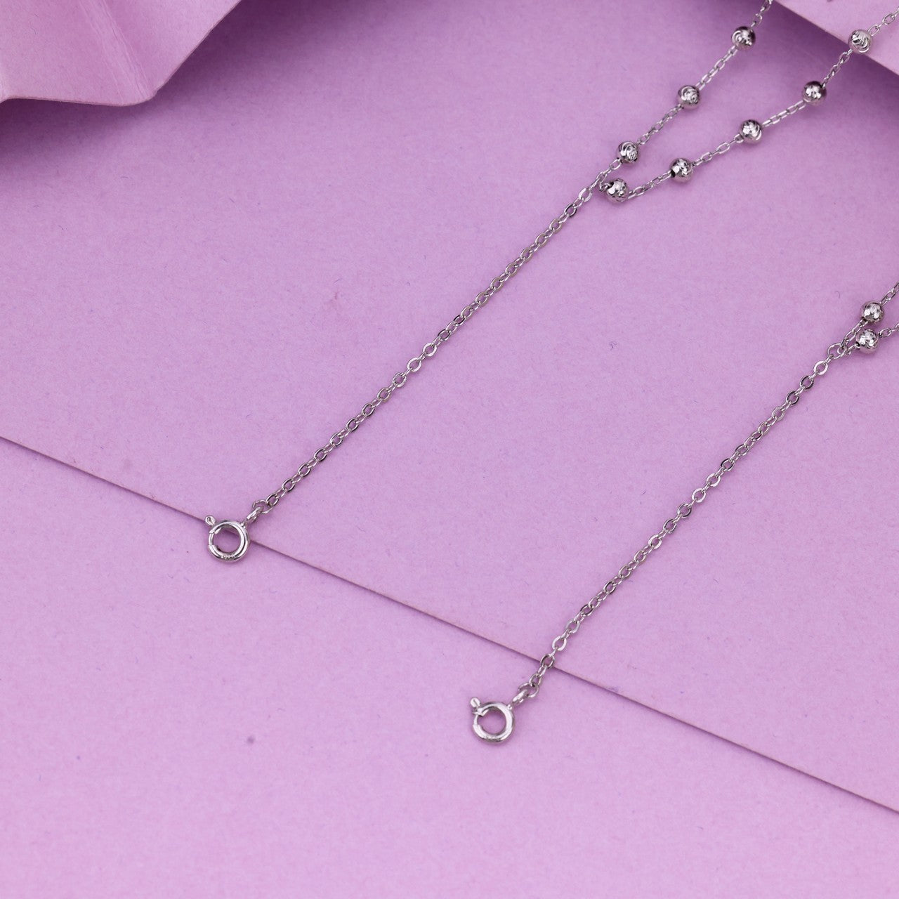 Sterling Silver Starburst Anklet | Modern Women's Jewellery