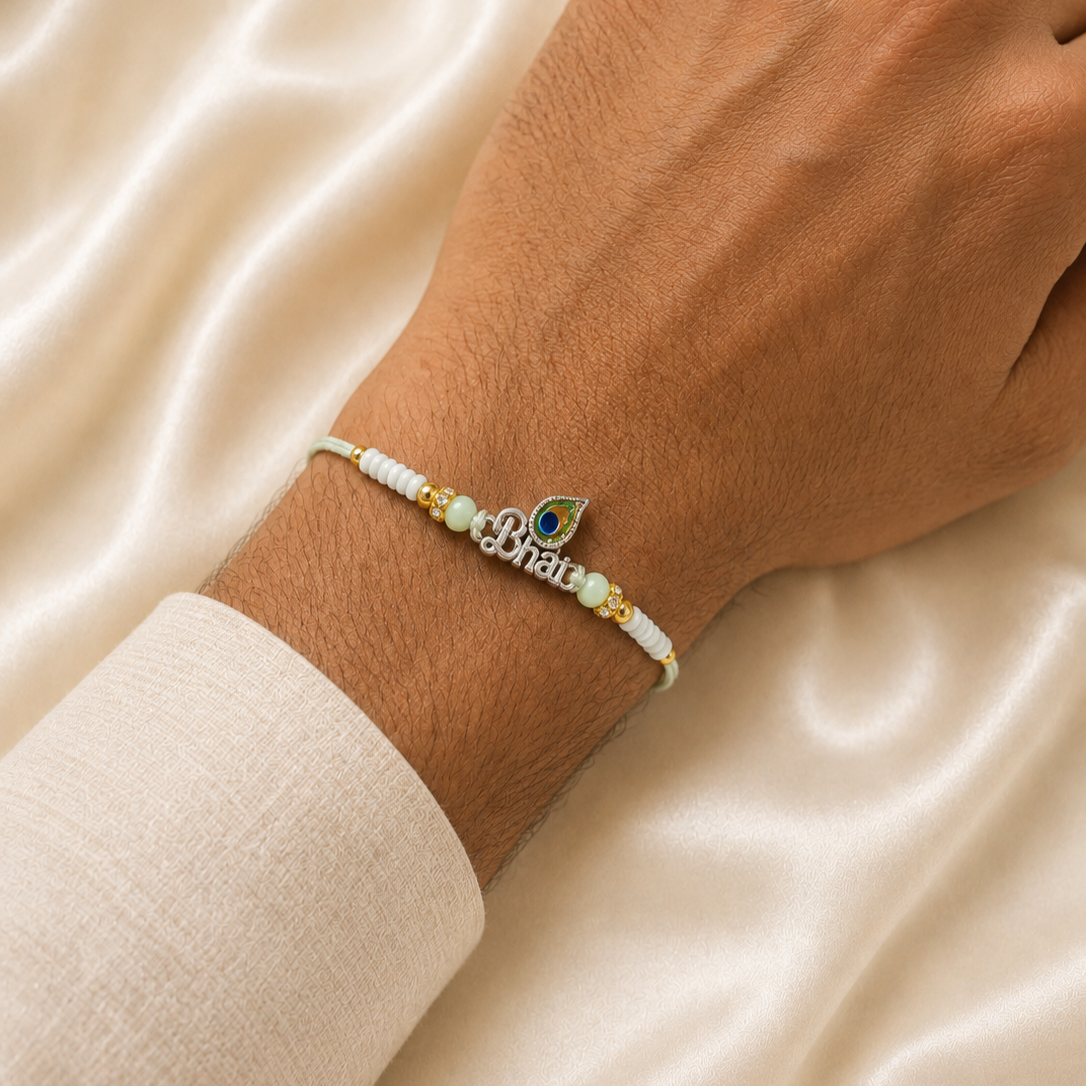 SILVER RAKSHABANDHAN RAKHI