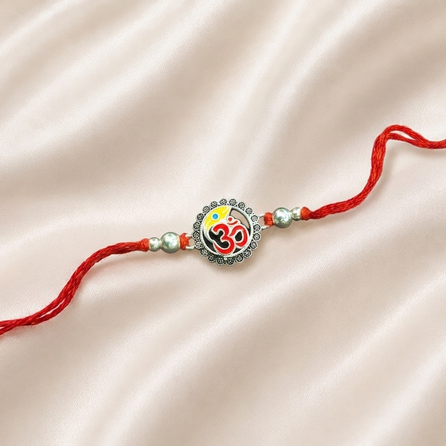 SILVER RAKSHABANDHAN RAKHI