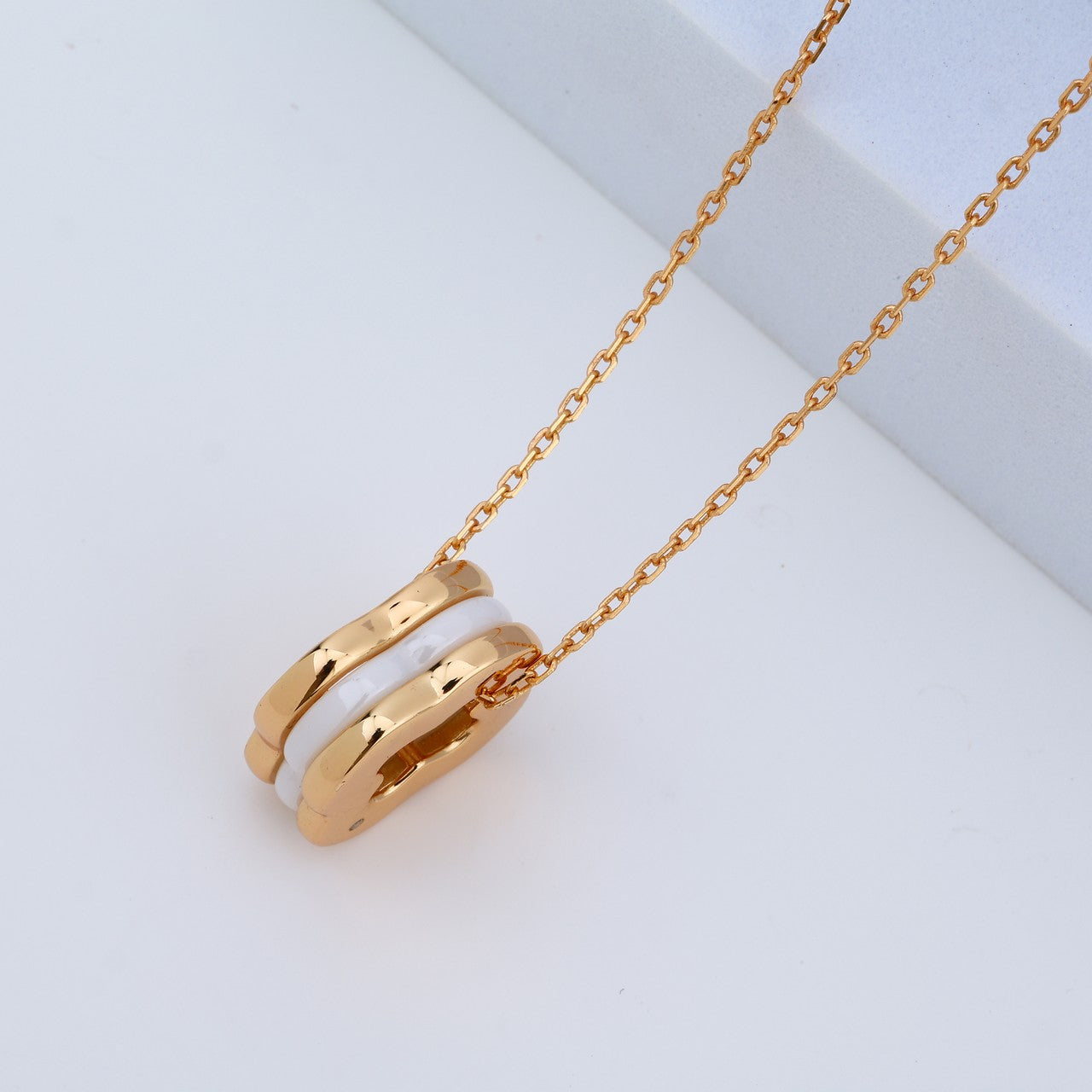 925 Sterling Rose Silver Quatrefoil Open Pendant Necklace