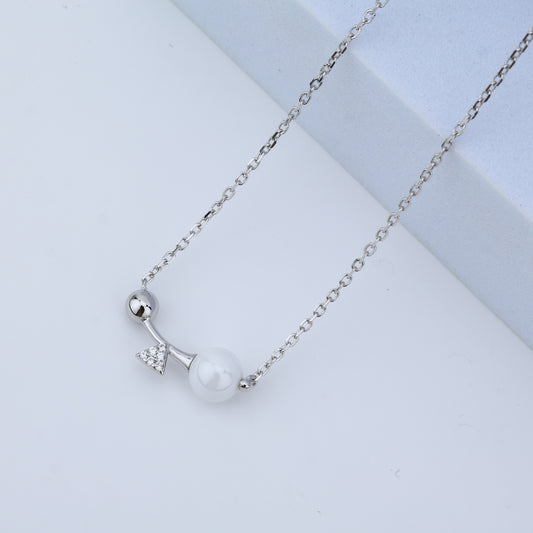 925 Sterling Silver Modern Geometric Necklace