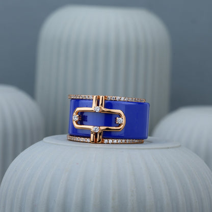 Bluepulse Icon Ring- Designer Link Collection