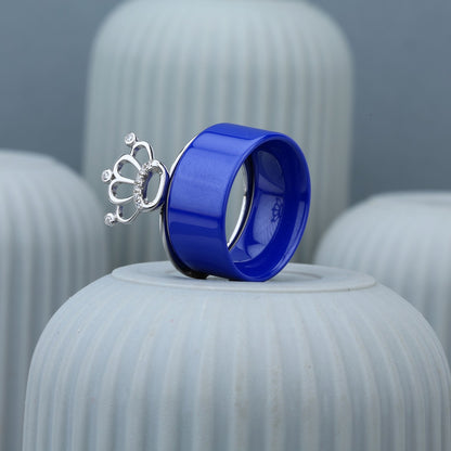 925 Sterling Silver Princess Crown Ring