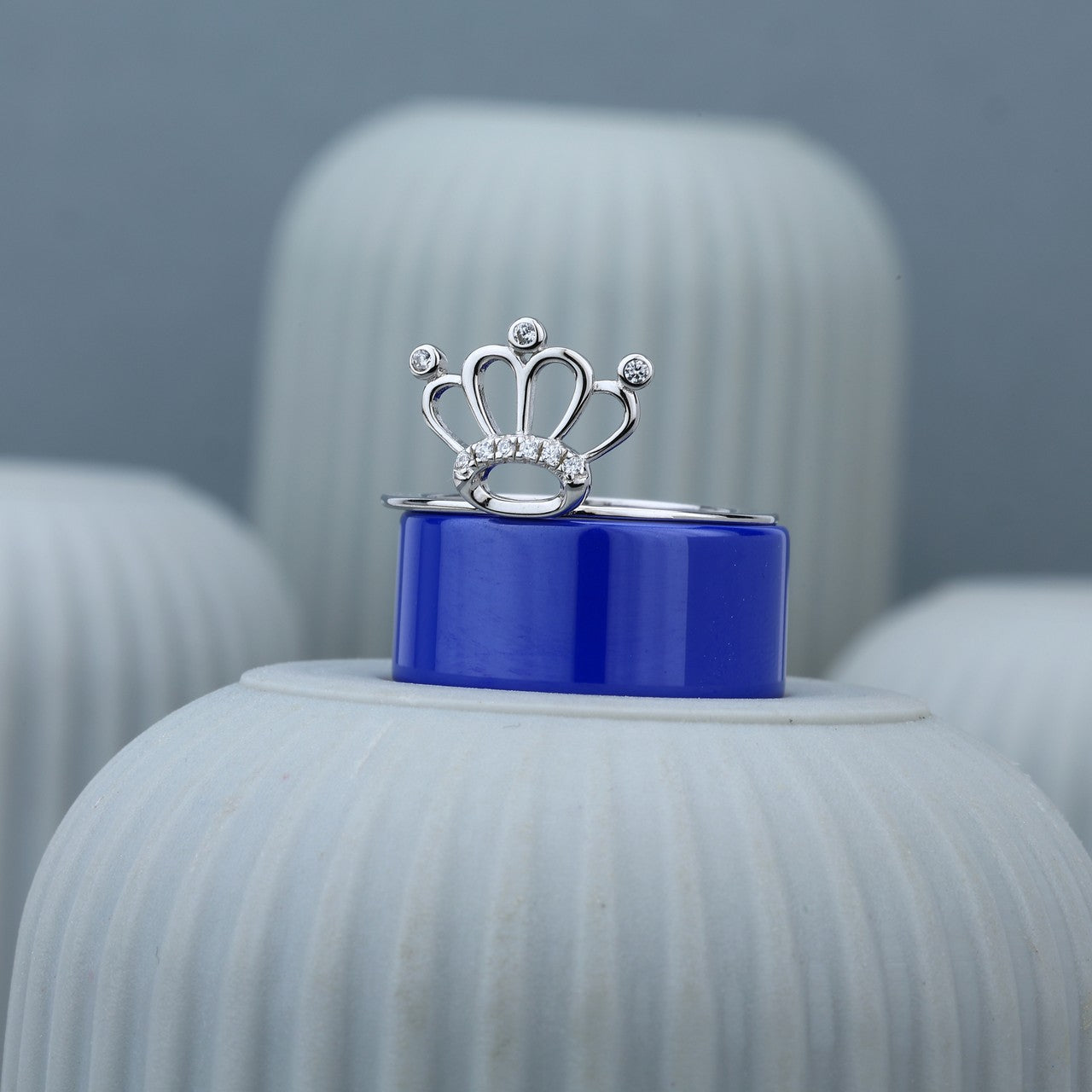 925 Sterling Silver Princess Crown Ring