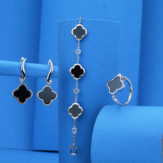 Royal Silver Ceramic Jewellery Collection