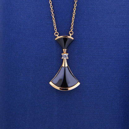 Rose Silver Ceramic Pendent Set -- Made Just For You