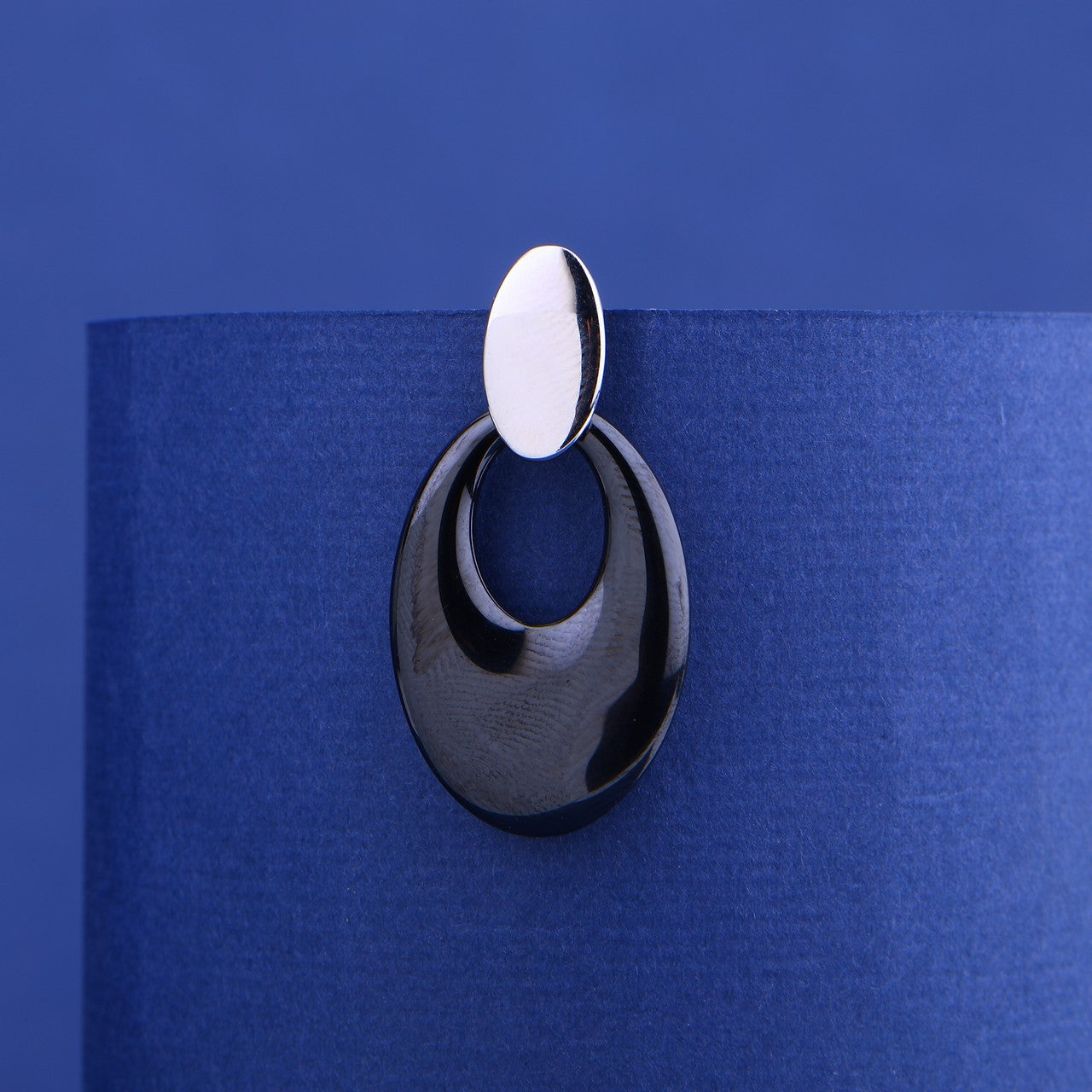 Silver Drop Ceramic Pendant Set