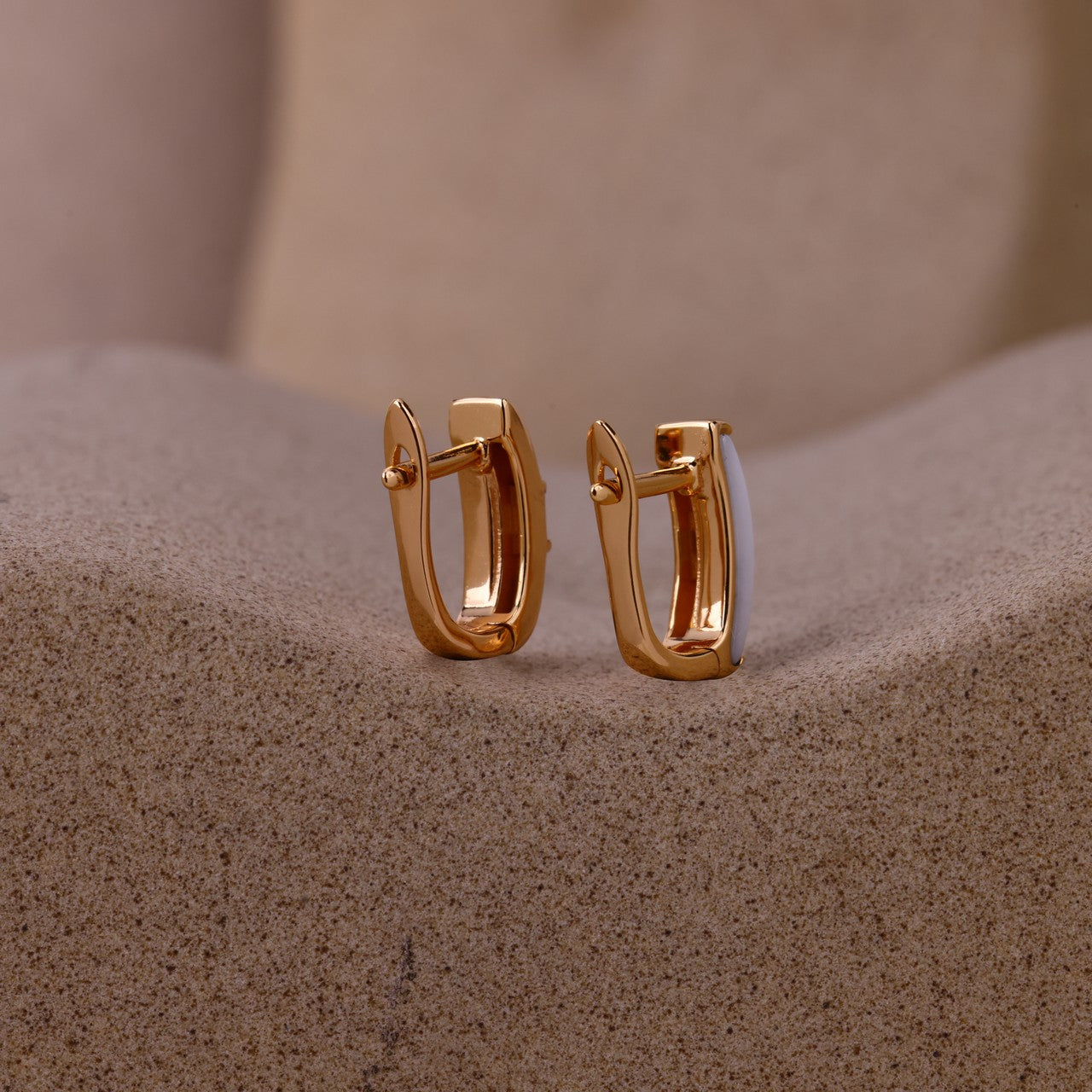 Mono Square Stone J-Style Glow- Rose Silver