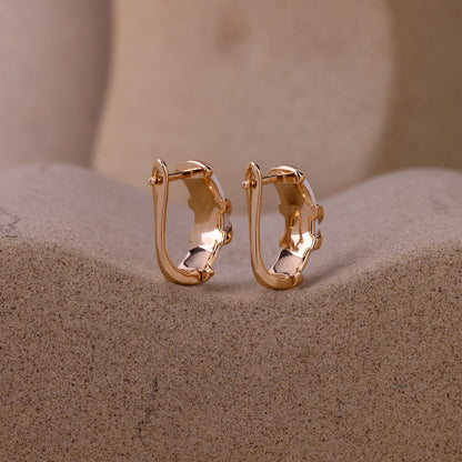 Rose Faith J-Style Minimal Earrings