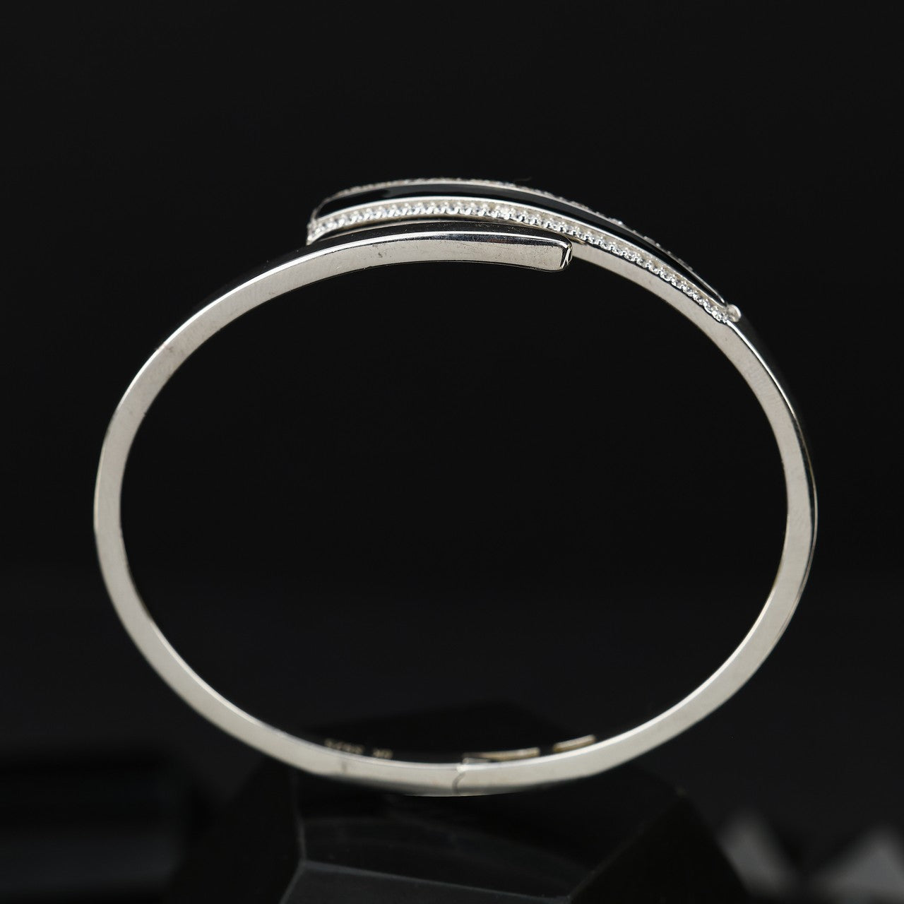 Sleek Minimalist 92.5 Silver Bracelet | Modern Open Bracelet For Women