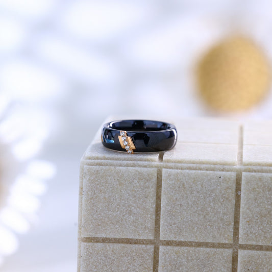 Elegant & Simple Rose Ceramic Ring