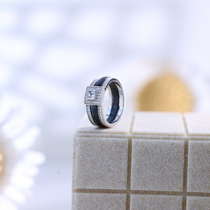 Zilvera Black Ring ZR007