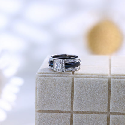 Zilvera Black Ring ZR007