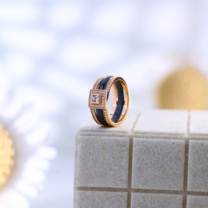 Zilvera Black Ring ZR008