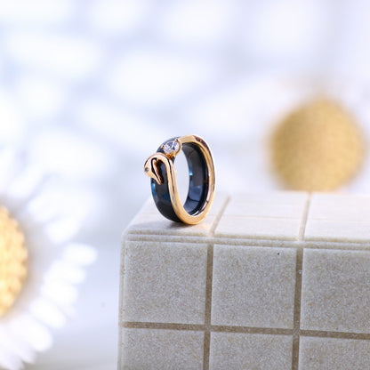 Zilvera Black Ring ZR009