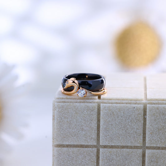 Zilvera Black Ring ZR009