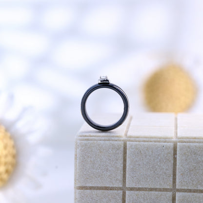 Zilvera Black Ring ZR011