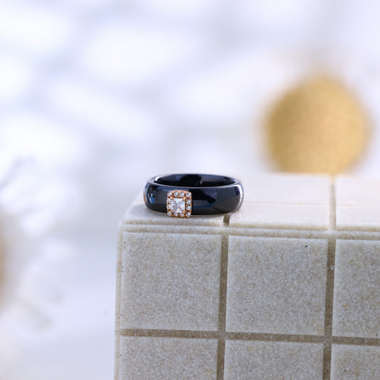 Zilvera Black Ring ZR012