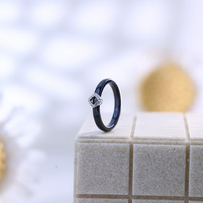 Zilvera Black Ring ZR013
