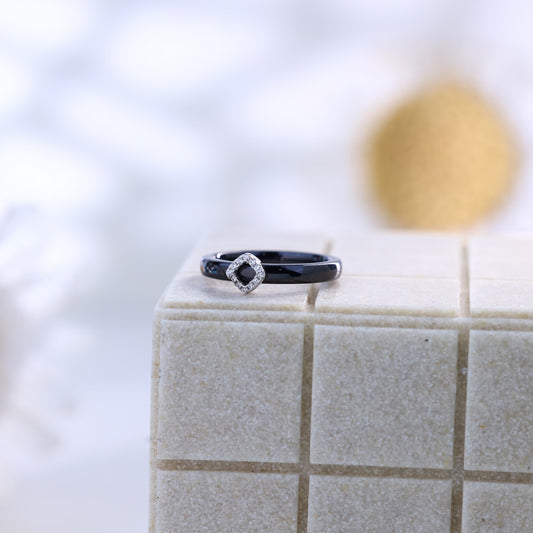 Zilvera Black Ring ZR013