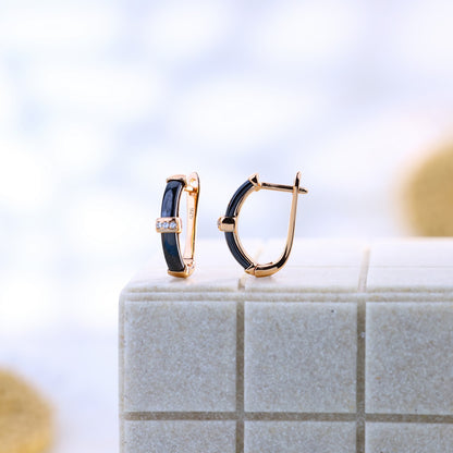 Modern Charm Black Rose Ceramic Set