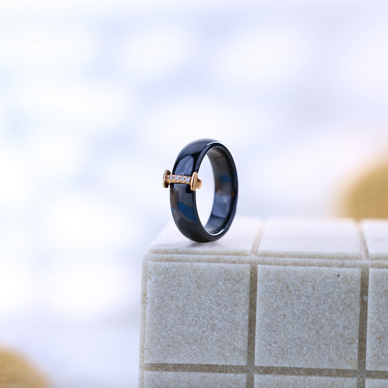 Rose Glow Ceramic Silver Set