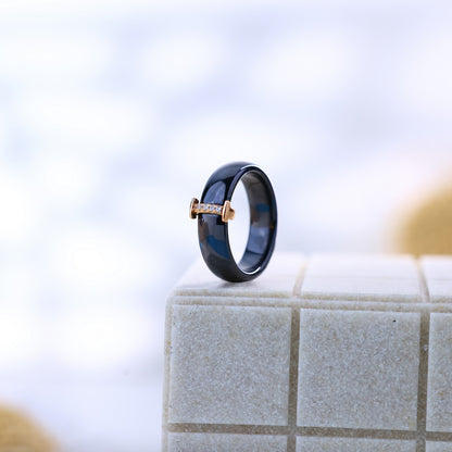 Rose Glow Ceramic Silver Set