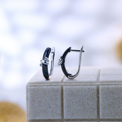 Twilight Loop Silver Ceramic Set