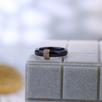 Midnight Spark Rose Ceramic Set