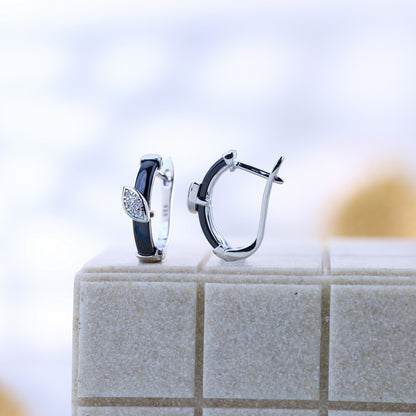 Eternal Noir Leaf Silver Set