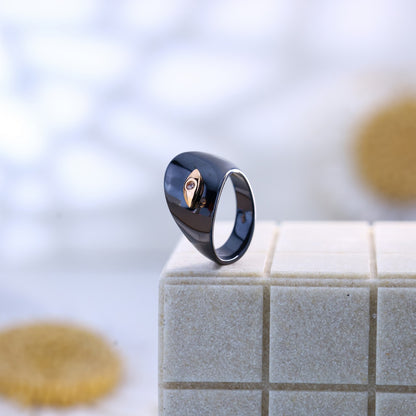 Eclipse Drop Rose Silver Ceramic Set