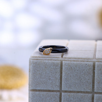 Modern Grace Silver Black Ceramic Set