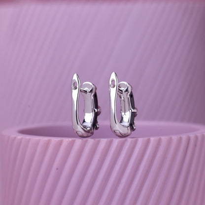 Eclipse Shine Silver Earrings