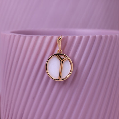 Mystic petal Wheel Pendant- 925 Silver