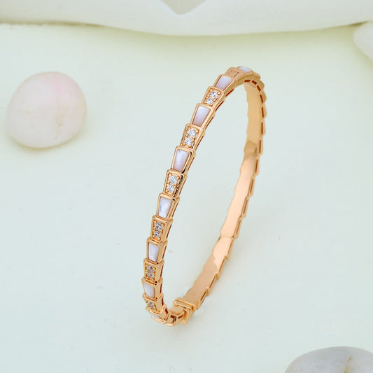 Premium Silver Ceramic Kada