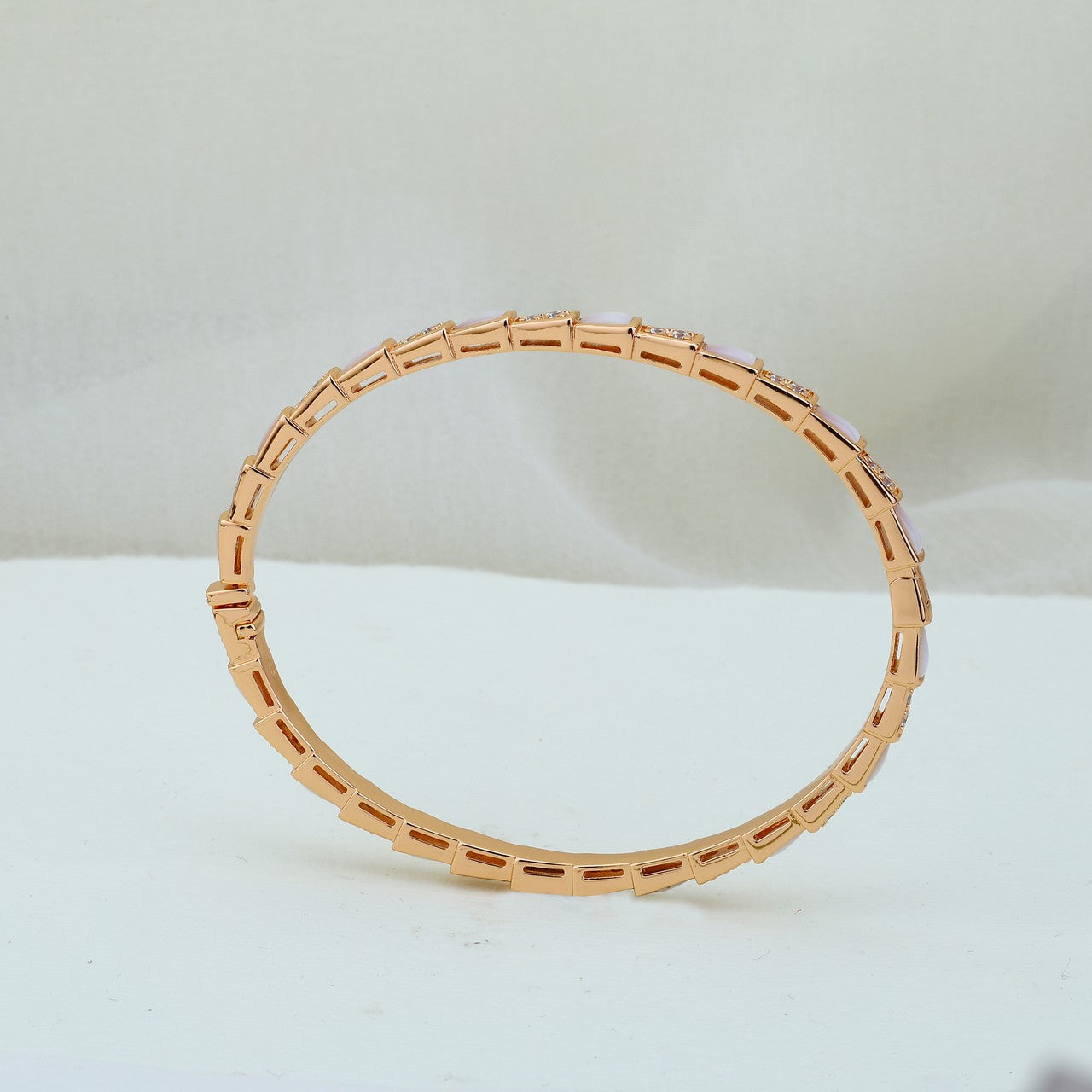 Premium Silver Ceramic Kada