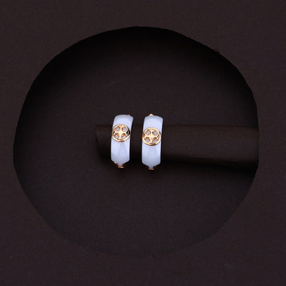 White Luxe Silver Rose Ceramic Set