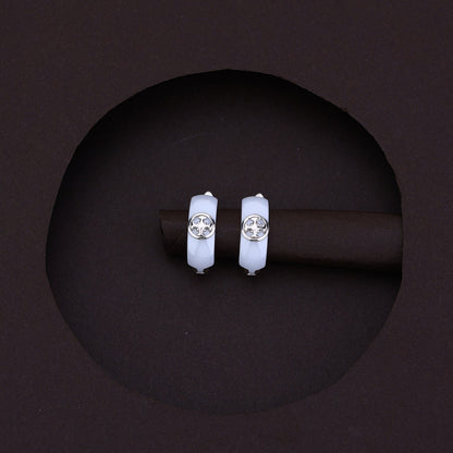 White Luxe Silver Ceramic Set