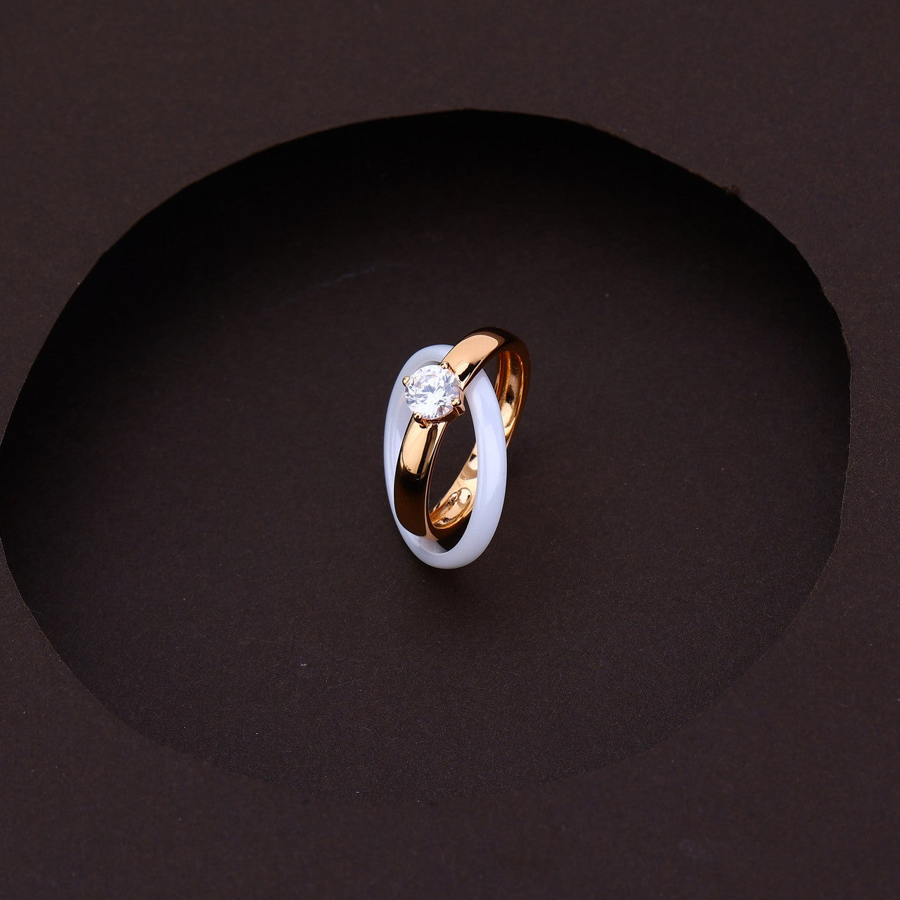 Pure Harmony 2-in-1 Ring & Earrings Silver Rose Set