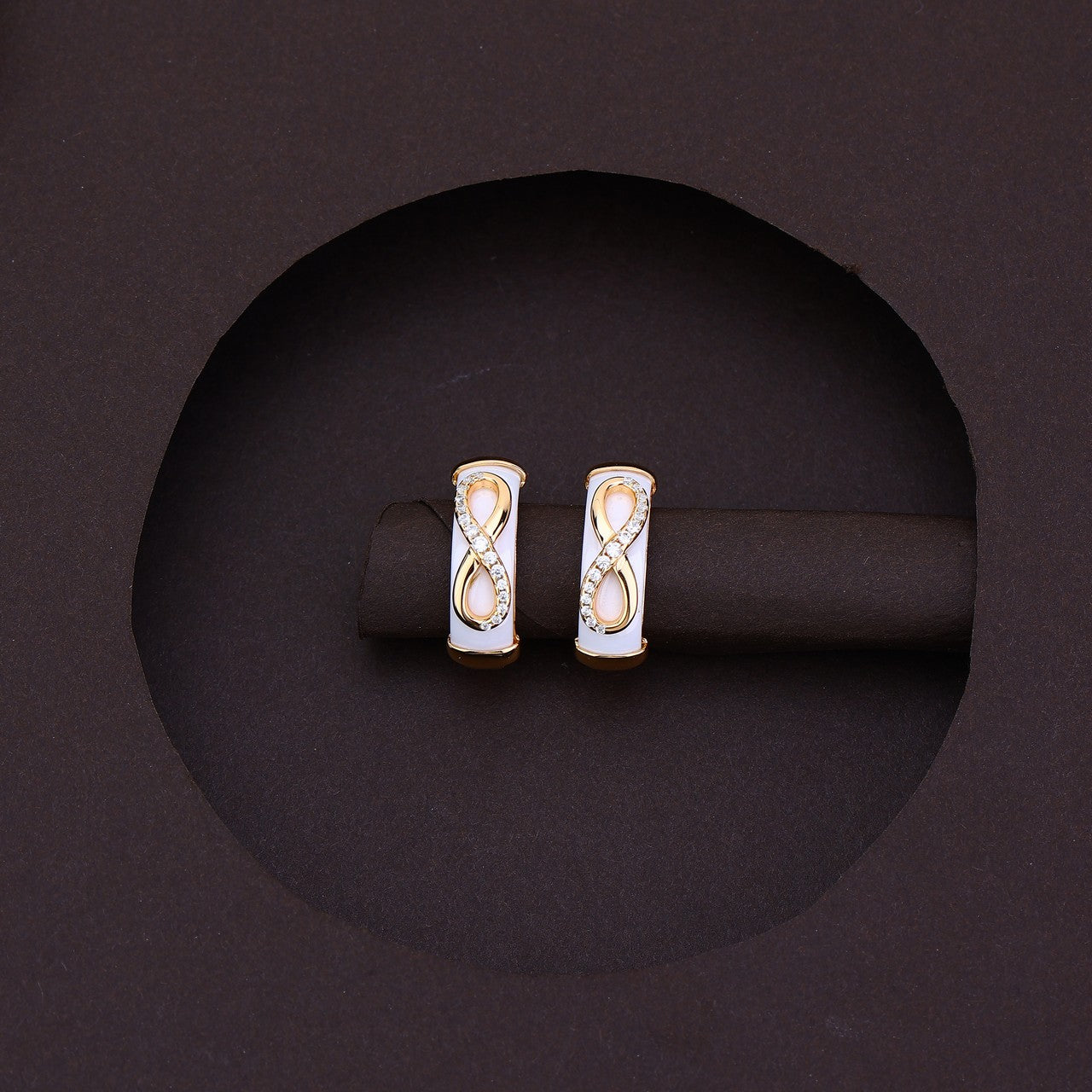 White Grace Infinity Rose Silver Set