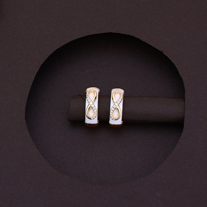 White Grace Infinity Rose Silver Set