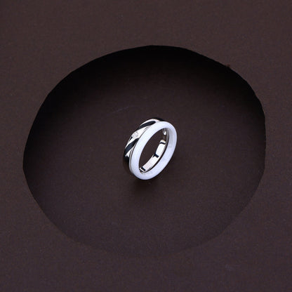 Zen -Twist Dual Tone Silver Ceramic Set