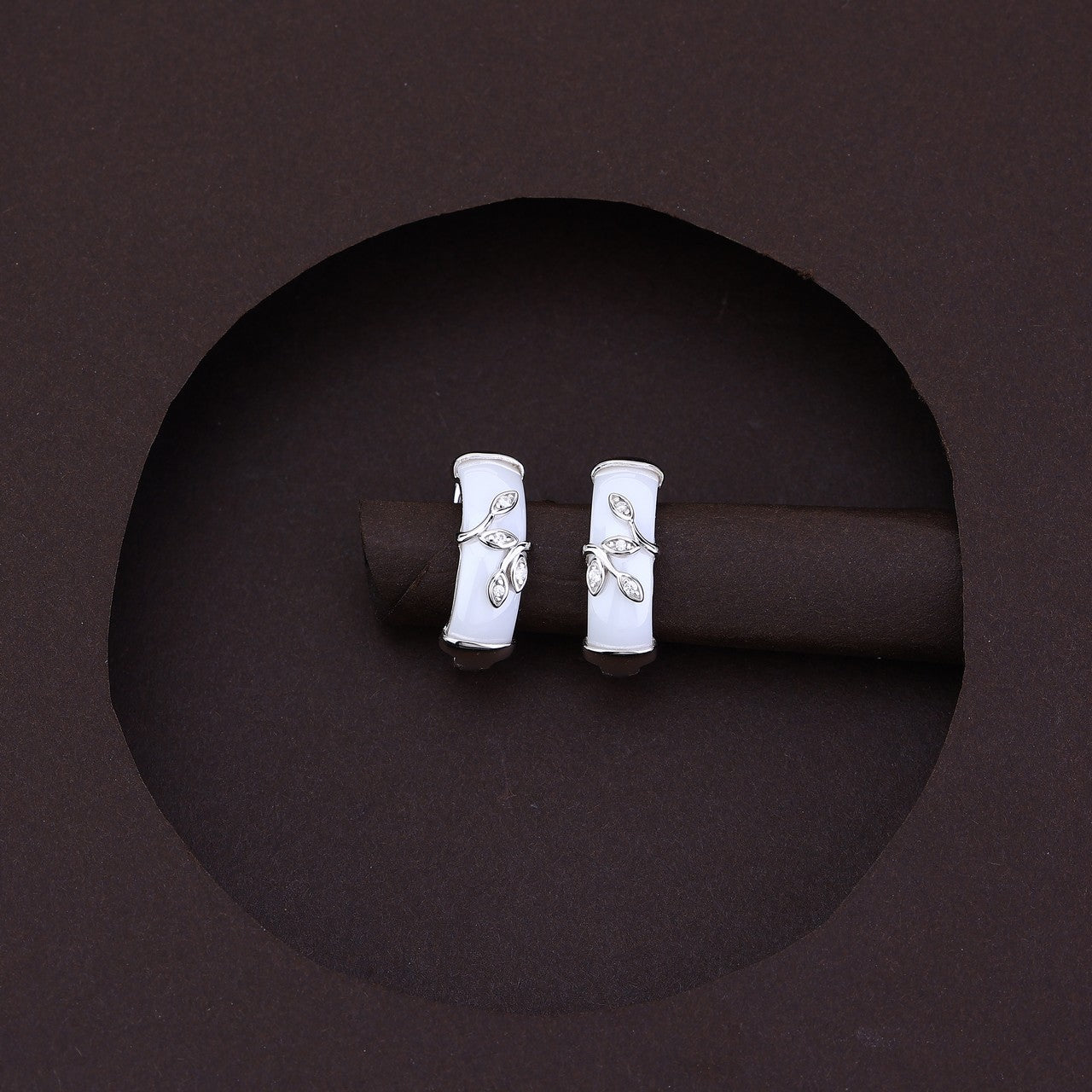 Modern Nature Leaf White Ceramic Set