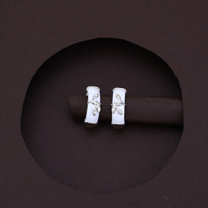 Modern Nature Leaf White Ceramic Set