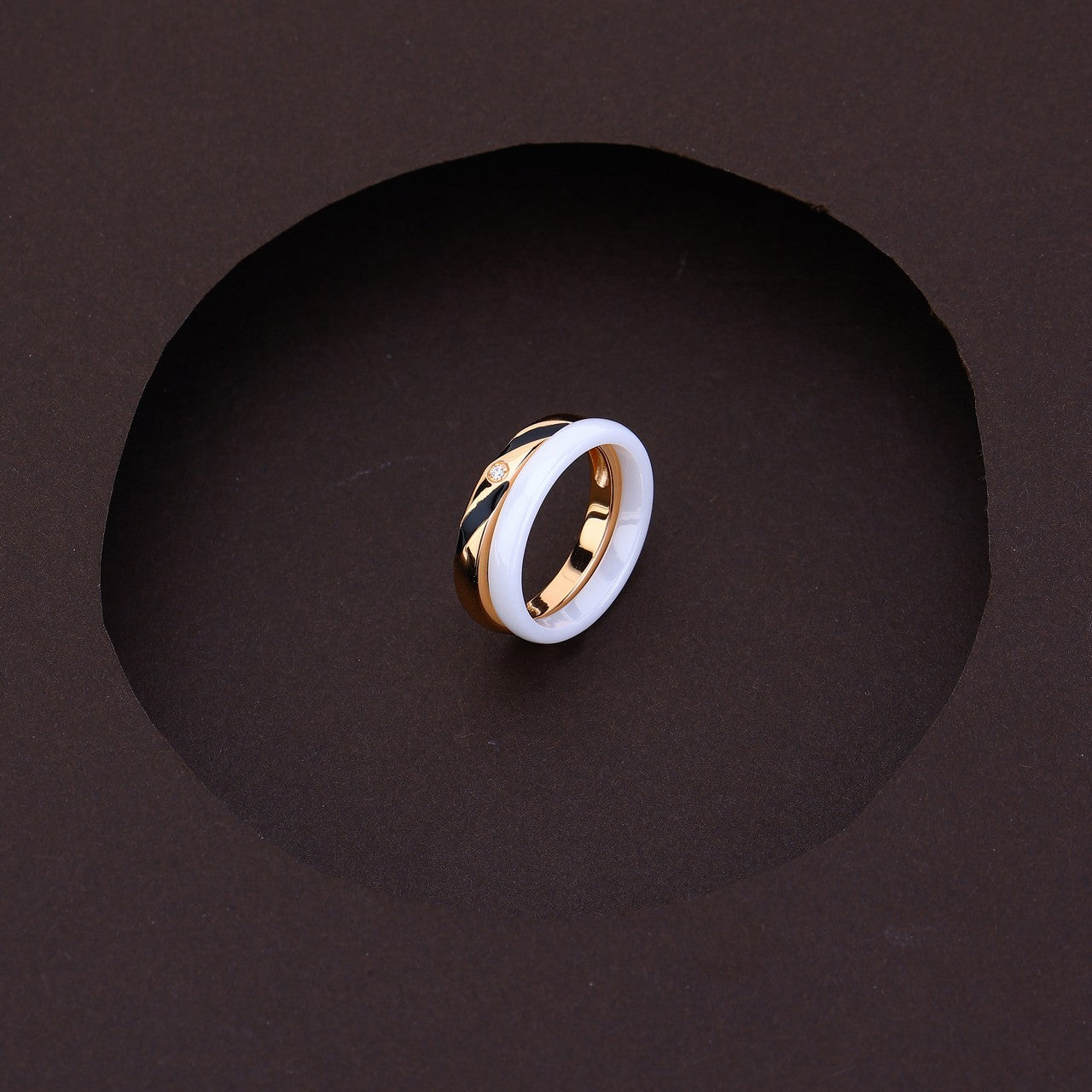 Zen Twist- Dual Tone Silver Rose Set