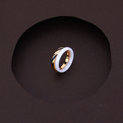 Zen Twist- Dual Tone Silver Rose Set