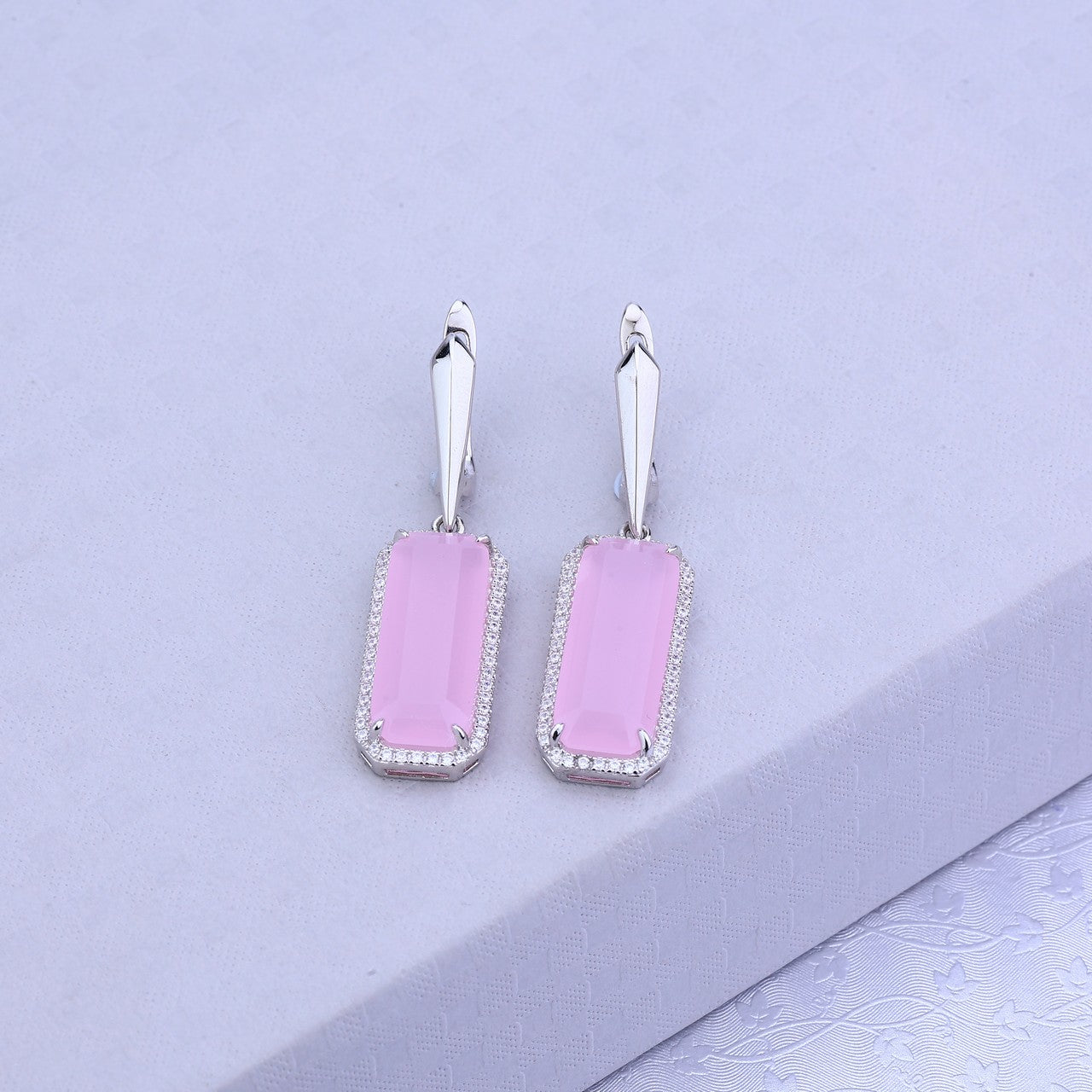 Pink Aura Silver Set