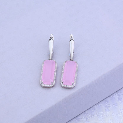 Pink Aura Silver Set