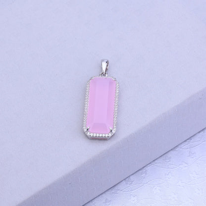 Pink Aura Silver Set